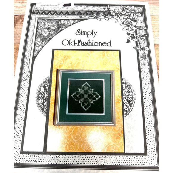 Simply Old-Fashioned Cross Stitch Pattern Snowflake shimmer - Picture 2 of 3